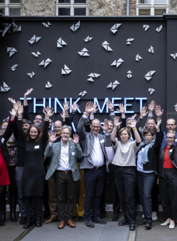 Gruppenbild Teilnehmerinnen und Teilnehmer des Netzwerkstreffen für Hochschulleitungen zum Thema Transfer